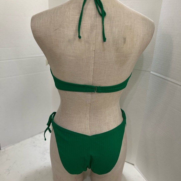 Aerie Emerald Bikini Set. size L bathing suit underwear and size M top - Picture 5 of 14